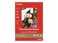 Canon Photo Paper Plus Glossy II PP-201 - Brillant - A3 plus (329 x 423 mm) 20 feuille(s) papier photo - pour PIXMA iX7000, MP210, MP520, MP610, MP970, MX300, MX310, MX700, MX850, PRO-1, PRO-10, 100 2311B021