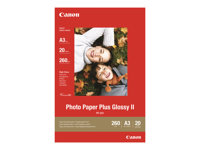 Canon Photo Paper Plus Glossy II PP-201 - Brillant - A3 (297 x 420 mm) 20 feuille(s) papier photo - pour PIXMA iX4000, iX5000, iX7000, PRO-1, PRO-10, PRO-100, Pro9000, Pro9500 2311B020