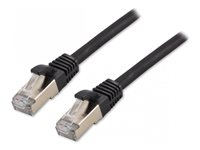 MCL - Câble réseau - RJ-45 (M) pour RJ-45 (M) - 15 m - 6 mm - SFTP - CAT 8.1 - sans halogène, sans crochet - noir IC5M99A008SH15N