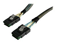 StarTech.com Câble SAS SFF-8087 vers SFF-8087 de 1 m - Cordon Serial Attached SCSI - Câble interne SAS - avec bandes latérales - 4 voies - 4i Mini MultiLane 36 broches (P) pour 4i Mini MultiLane 36 broches (P) - 1 m SAS8787100