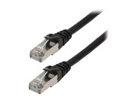 MCL - Câble réseau - RJ-45 (M) pour RJ-45 (M) - 10 m - 6 mm - SFTP - CAT 8.1 - sans halogène, sans crochet - noir IC5M99A008SH10N