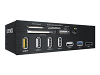 Uniformatic - Lecteur de carte - 5,25" (CF I, CF II, MS, MS PRO, Microdrive, MMC, SD, MS PRO Duo, RS-MMC, microSD, SDHC, MS Micro, SDXC) - USB 86187
