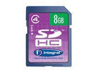 Integral - Carte mémoire flash - 8 Go - Class 4 - SDHC INSDH8G4V2