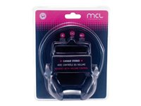 MCL Samar CSQ-HEAD/N - Écouteurs - sur-oreille - filaire - jack 3,5mm - noir CSQ-HEAD/N