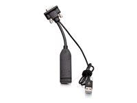 C2G VGA to HDMI Dongle Adapter Converter - Adaptateur vidéo - USB, HDMI pour HD-15 (VGA) mâle - noir C2G30037