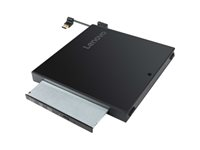 Lenovo Tiny IV DVD Burner Kit - Lecteur de disque - graveur de DVD - USB - externe - pour ThinkCentre M70q Gen 2, M75q Gen 2, M75t Gen 2, M90, M90q Gen 2, ThinkStation P340, P350 4XA0N06917