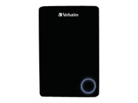 Verbatim Store 'n' Go Executive Portable - Disque dur - 500 Go - externe (portable) - USB 3.0 - 5400 tours/min - noir brillant 53056
