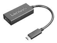 Lenovo - Adaptateur vidéo - 24 pin USB-C mâle pour HDMI femelle - 24 cm - noir - support pour 4K60Hz (3840 x 2160) 4X90R61022