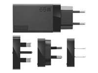 Lenovo 65W USB-C Travel Adapter - Adaptateur secteur - CA 100-240 V - 65 Watt - noir 40AW0065WW