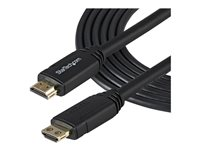 StarTech.com Câble HDMI 2.0 avec Connecteurs de Serrage 3m - Câble HDMI Premium 4K 60Hz avec Ethernet - HDR10, 18Gbps - Certifié - Cordon Vidéo HDMI pour Écran/TV - M/M - Noir (HDMM3MLP) - High speed - câble HDMI - HDMI mâle droit pour HDMI mâle droit - 3 m - noir HDMM3MLP