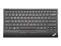 Lenovo ThinkPad TrackPoint Keyboard II - Clavier - avec Trackpoint - sans fil - 2.4 GHz, Bluetooth 5.0 - Français - commutateur : commutateurs à clé à ciseaux - noir pur 4Y40X49506