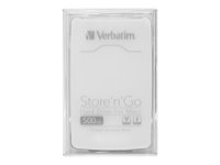 Verbatim Store 'n' Go Hard Drive for Macs - Disque dur - 500 Go - externe (portable) - FireWire 800 / USB 3.0 - 5400 tours/min - blanc 53043