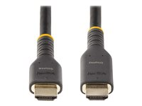 StarTech.com 7m (23ft) Active HDMI Cable w/ Ethernet - HDMI 2.0 4K 60Hz UHD - Rugged HDMI Cord w/ Aramid Fiber - Durable High Speed HDMI Cable - Heavy-Duty HDMI 2.0 Cable - High speed - câble HDMI avec Ethernet - HDMI mâle pour HDMI mâle - 7 m - noir RH2A-7M-HDMI-CABLE