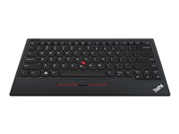 Lenovo ThinkPad TrackPoint Keyboard II - Clavier - avec Trackpoint - sans fil - 2.4 GHz, Bluetooth 5.0 - Allemand - commutateur : commutateurs à clé à ciseaux - noir - OEM 4Y40X49507