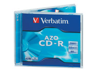Verbatim AZO Crystal - 20 x CD-R - 700 Mo (80 min) 52x - boîtier CD étroit 43322