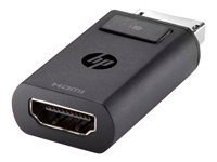 HP DisplayPort to HDMI Adapter - Adaptateur vidéo - DisplayPort mâle pour HDMI femelle - pour Portable 14 G2, 14u G4, 15 G2, 15u G2, 15u G4, 17 G3, 8770; ProBook 64X G4, 650 G4, 650 G5 F3W43AA